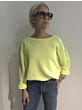 American Vintage Dames Sweater HAPY03A Jaune Fluo