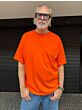 American Vintage Heren T-shirt Mfizo2a Orange Vint