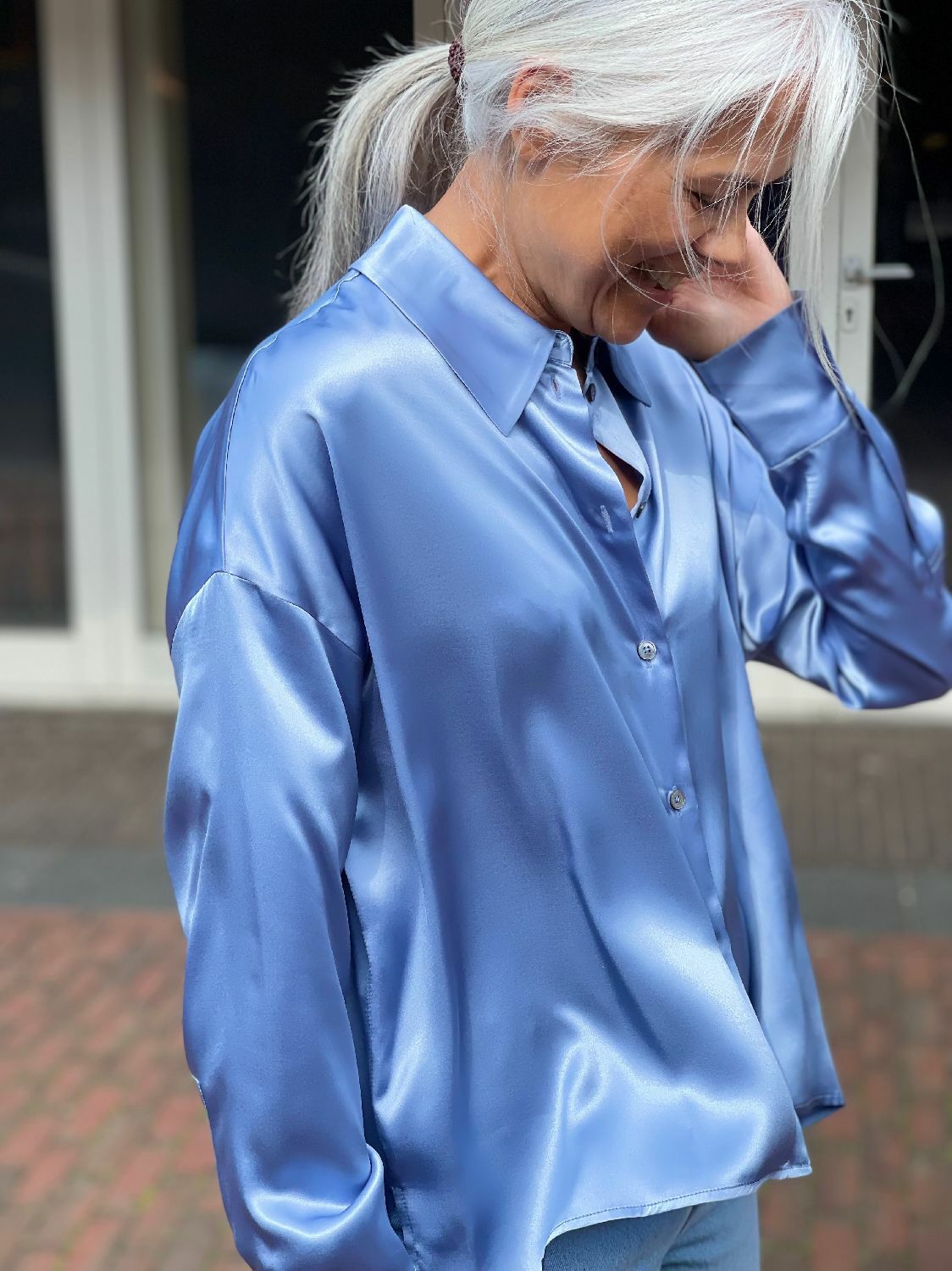 spiritueel alliantie Indirect Drykorn dames blouse Cloelia Blauw online kopen bij No Sense. CLOELIA  130054-3702 | Where jeans meet fashion