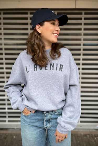 Club L`Avenir sweater Miyu Grey Mele