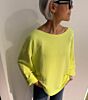 American Vintage Dames Sweater HAPY03A Jaune Fluo