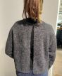 Second Female Aina Knit Cardigan Grey Melange